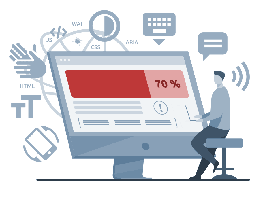 Illustration BITV-Test, WCAG-Audit und Zertifizierung