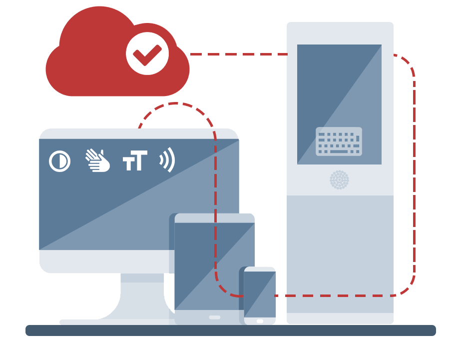 Illustration zum Thema digitale Barrierefreiheit